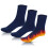 Men Wool Socks Warm Thermal Dark Blue 3 Pairs 1