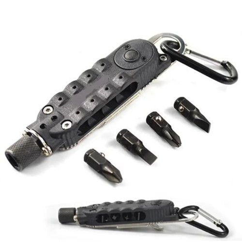Mini Screwdriver Set Portable Steel EDC Keychain Tool 2