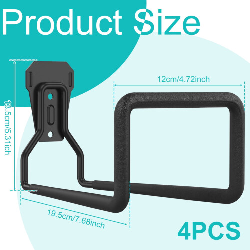 Metal Hose Holder Wall Mount 4 Pack 1