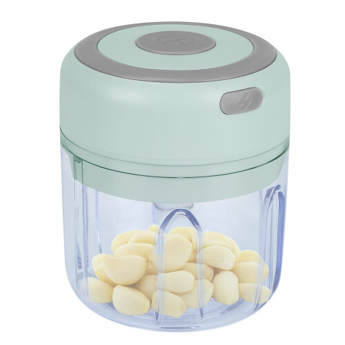 TeqHome Mini Electric Garlic Chopper 8.45 oz