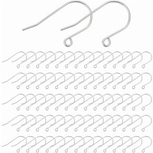 Stainless Steel Fish Earrings Hooks 80 pcs
