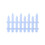 White Plastic Garden Fence Picket Edging for Lawn and 2