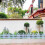 White Plastic Garden Fence Picket Edging for Lawn and 6