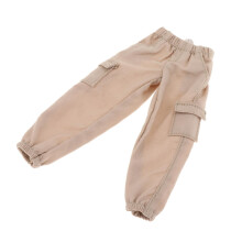 Male Doll Pants Khaki 1/12 Scale for 6 Inch Figures