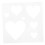 Reusable Heart Stencil for DIY Craft Painting 1 Set 5