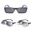 Polarized Clip-on Sunglasses Metal Frame Unisex Ice Blue 4