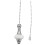 White Ceiling Fan Pull Chain Extension 36 Inch 7