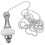 White Ceiling Fan Pull Chain Extension 36 Inch 7