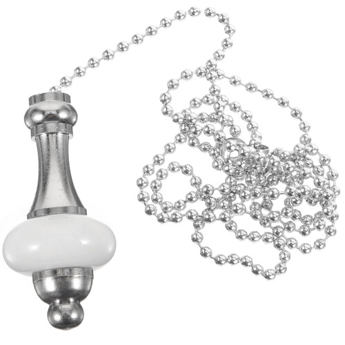 White Ceiling Fan Pull Chain Extension 36 Inch 1