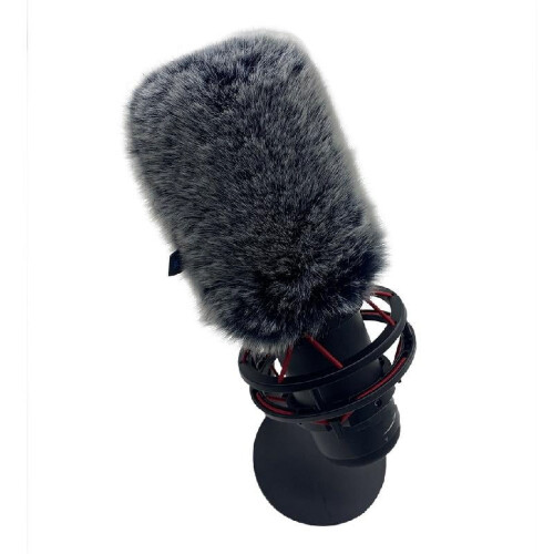 Faux Furry Windscreen for QUADCASTS Mic Cover 1 Pack 2