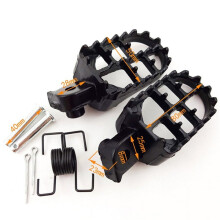 Black Pit Dirt Bike Foot Pegs for Suzuki DR, Honda, Yamaha,