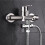 3-Way Shower Arm Diverter Valve with 3 Washers Silver 5