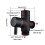 3-Way Shower Arm Diverter Valve with 3 Washers Silver 2