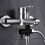 3-Way Shower Arm Diverter Valve with 3 Washers Silver 6