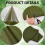 Polyester mesh fabric dark olive green 197x63 inch 5
