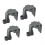 Pontoon Boat Square Rail Fender Clips ABS 4 Pack 4
