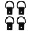 Heavy Duty D-Ring Tie Down Anchors 4PCS 5