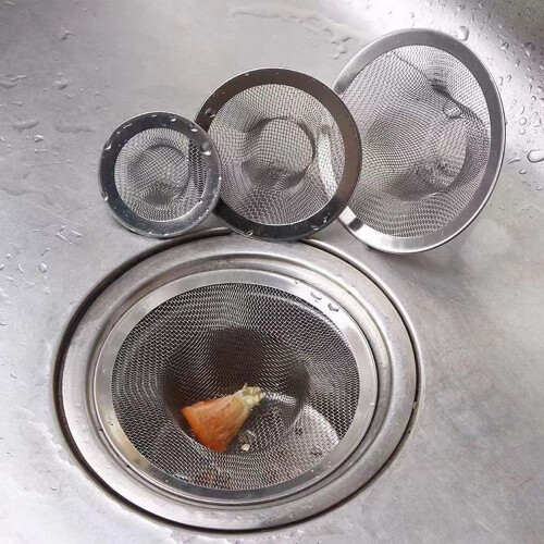 Stainless Steel Drain Pipe Filter Set 4PCS Extra Large 1