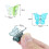 Butterfly Hair Clips Pastel Mini 50 Pieces 2