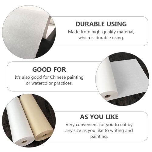 Chinese Calligraphy Practice Paper White Roll 2500x49in 1 2
