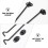 Hook and Eye Lock for Barn Door 12 Inches Black 2 Pack 3