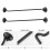 Hook and Eye Lock for Barn Door 12 Inches Black 2 Pack 4