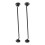 Hook and Eye Lock for Barn Door 12 Inches Black 2 Pack 6
