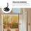 Hook and Eye Lock for Barn Door 12 Inches Black 2 Pack 7