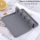 Silicone Spoon Rest Mat Kitchen Utensil Holder Grey 2PCS 5