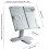Adjustable Bookshelf Stand for Books and Tablets Plastic 3