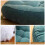 Coussin de sol rond de méditation en velours côtelé (1 pièce) 4