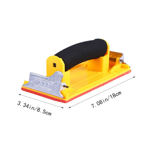 Sandpaper Handle Yellow Ergonomic 1 Set 1