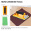 Hand Grip Sandpaper Holder Lightweight Plastic Frame 3