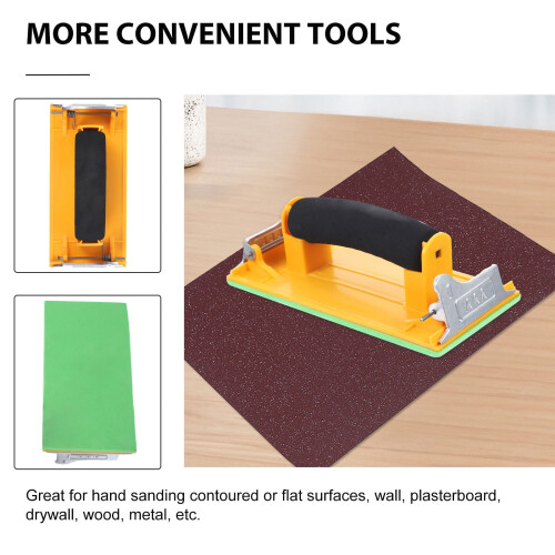 Hand Grip Sandpaper Holder Lightweight Plastic Frame 2