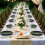 White and Gold Plastic Plates and Silverware Set for 30 6