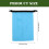 NICEXMAS waterproof nylon pouch sky blue 3pcs 2