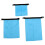 NICEXMAS waterproof nylon pouch sky blue 3pcs 3