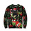 Men's Christmas Cat Raglan Top Polyester M Green 3