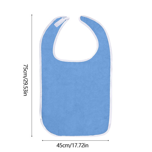 Adult Adjustable Eating Bib Cotton Machine Washable Large 2