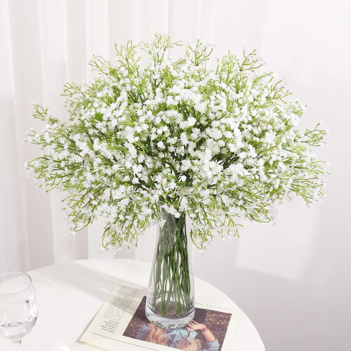 White Gypsophila Bouquets Artificial Flowers 10 PCS 1