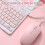 Bluetooth Keyboard and Mouse Combo Rechargeable Wireless Set 4