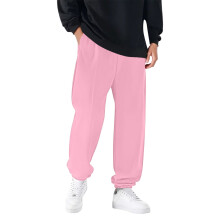 Men's Joggers Warm Soft Elastic Trousers Relaxed Fit