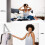 Retractable Wall-Mounted Clothes Rack Aluminum 1 Unit 5