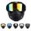 Motorcycle Shark Helmet Goggles Retro Windproof Open Face 2