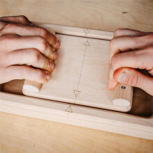 Finger Exerciser, Wooden Finger and Wrist Trainer, Interactive Finger Wrist Competition Board, Tug of War for Climber