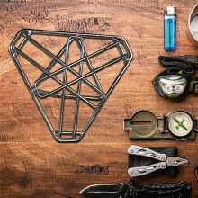 Outdoor Campfire Grill Stand Camping Tripod with Foldable Legs Camp Rack Cooking Tripod for Camping Cooking Accessories