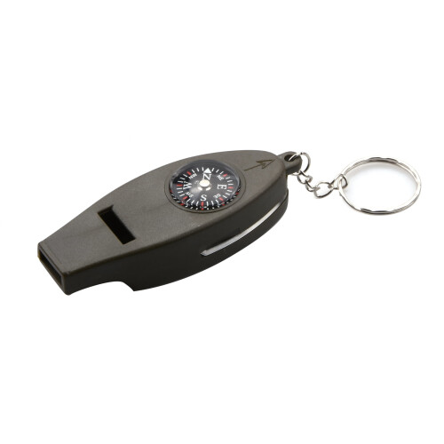 Outdoor Survival Whistle with Compass, Magnifier, 2