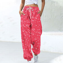 Women's Printed Jogger Pants Loose Fit with Pockets