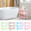 Plastic Storage Rack Blue 3-Tier Rectangular 2