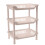 Plastic Storage Rack Blue 3-Tier Rectangular 3